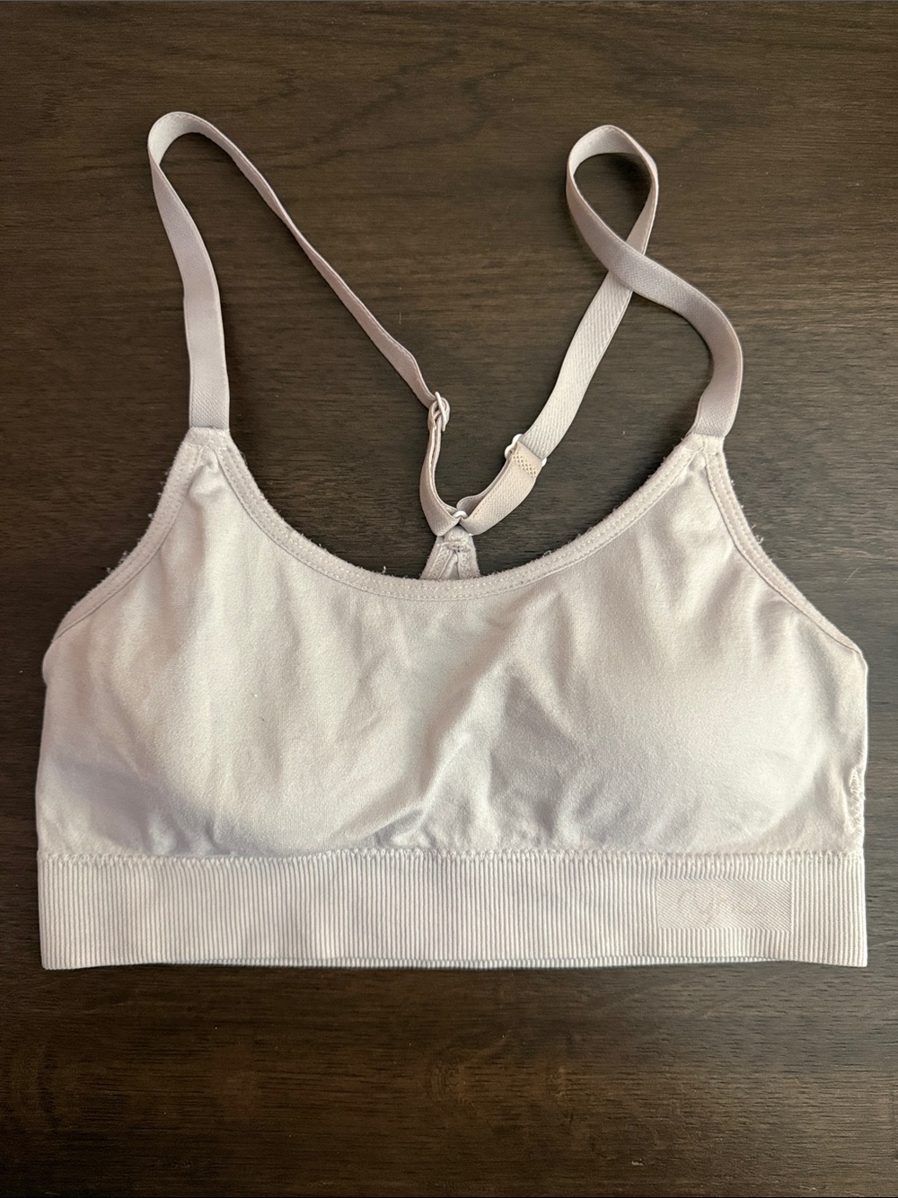 Light Gray Seamless Comfort Bralette Padded Sports bra